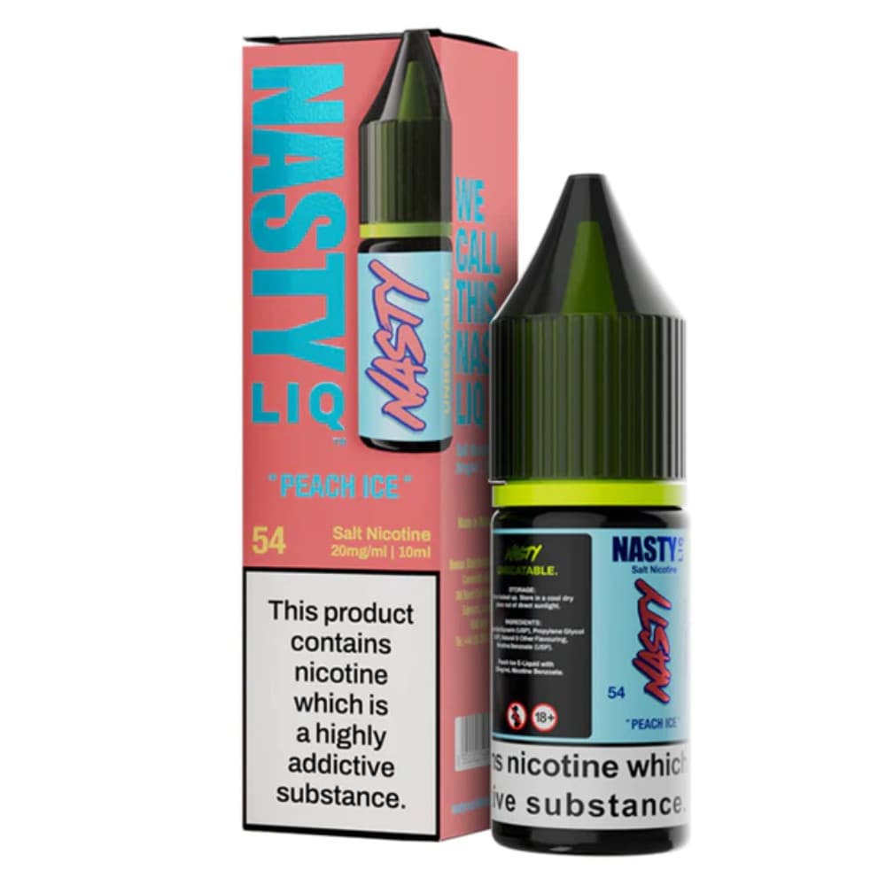  Peach Ice / 10mg Nasty Liq Nic Salts e liquids 10ml
