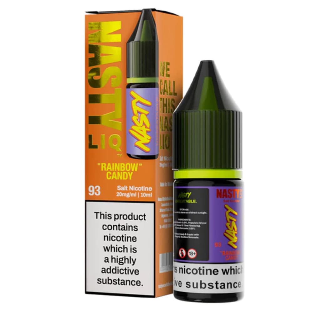 Rainbow Candy / 10mg Nasty Liq Nic Salts e liquids 10ml
