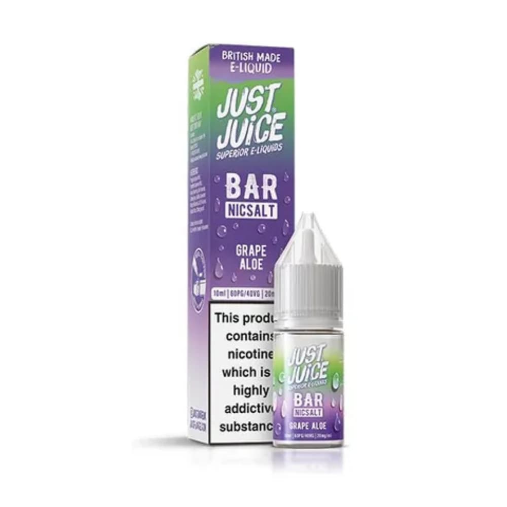  Grape Aloe / 20mg Just Juice Bar Nic Salts e liquids 10ml