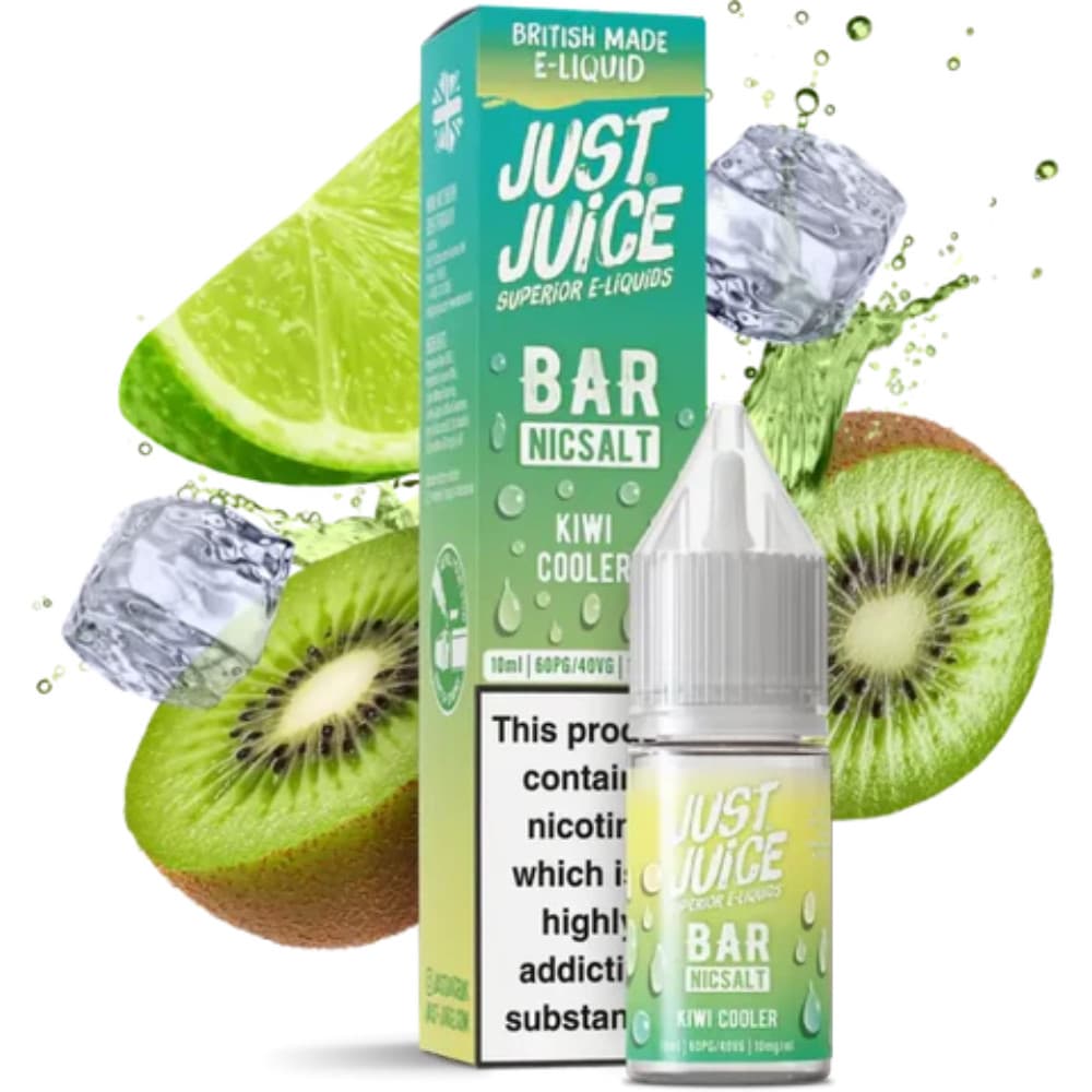  Kiwi Cooler / 20mg Just Juice Bar Nic Salts e liquids 10ml