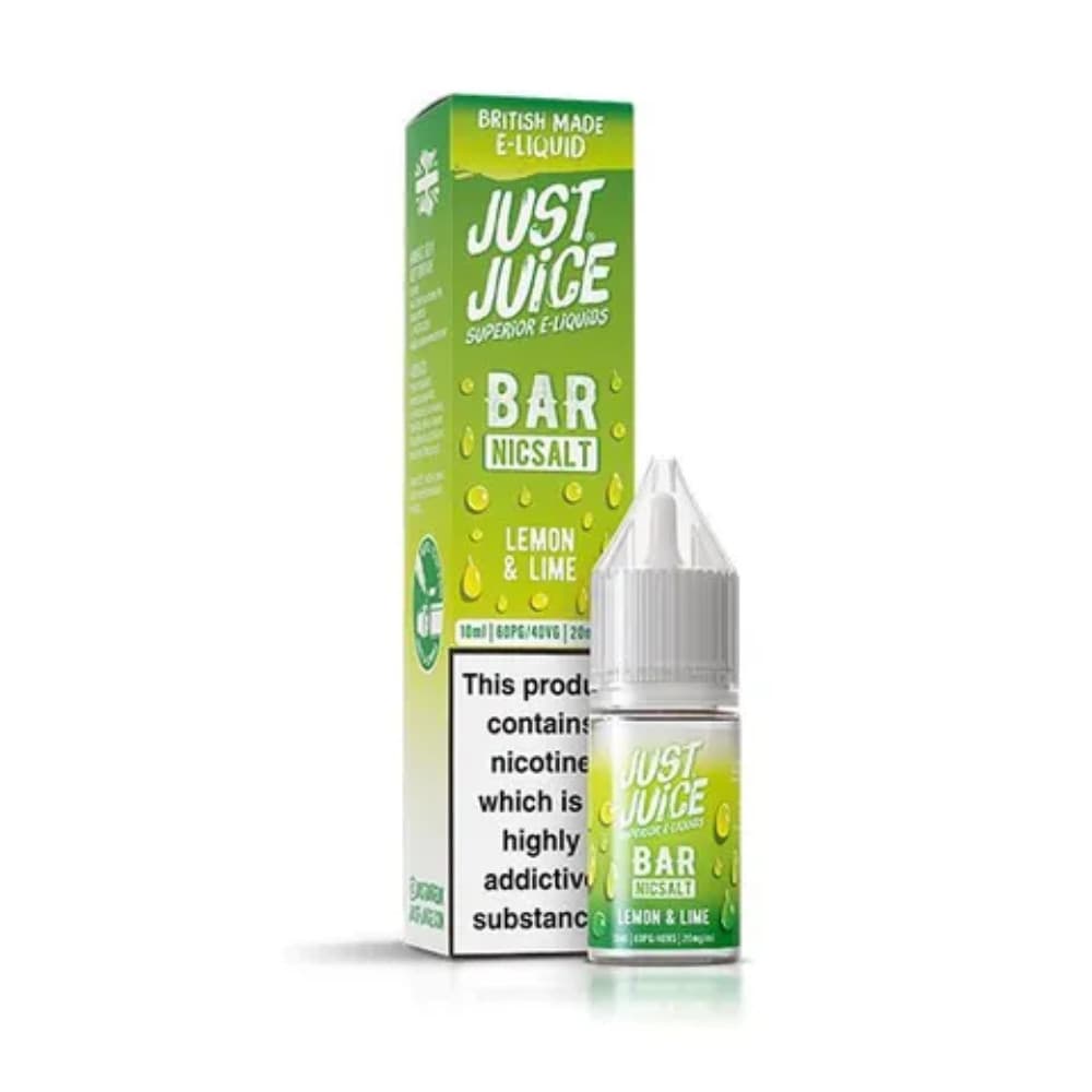  Lemon Lime / 20mg Just Juice Bar Nic Salts e liquids 10ml
