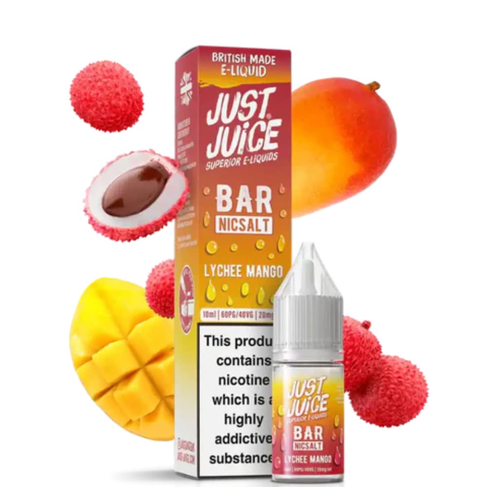  Lychee Mango / 20mg Just Juice Bar Nic Salts e liquids 10ml