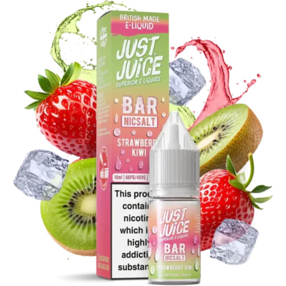  Strawberry Kiwi / 20mg Just Juice Bar Nic Salts e liquids 10ml