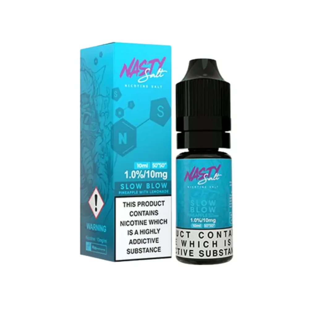  Slow Blow / 10mg Nasty Juice Nic Salts e liquids 10ml