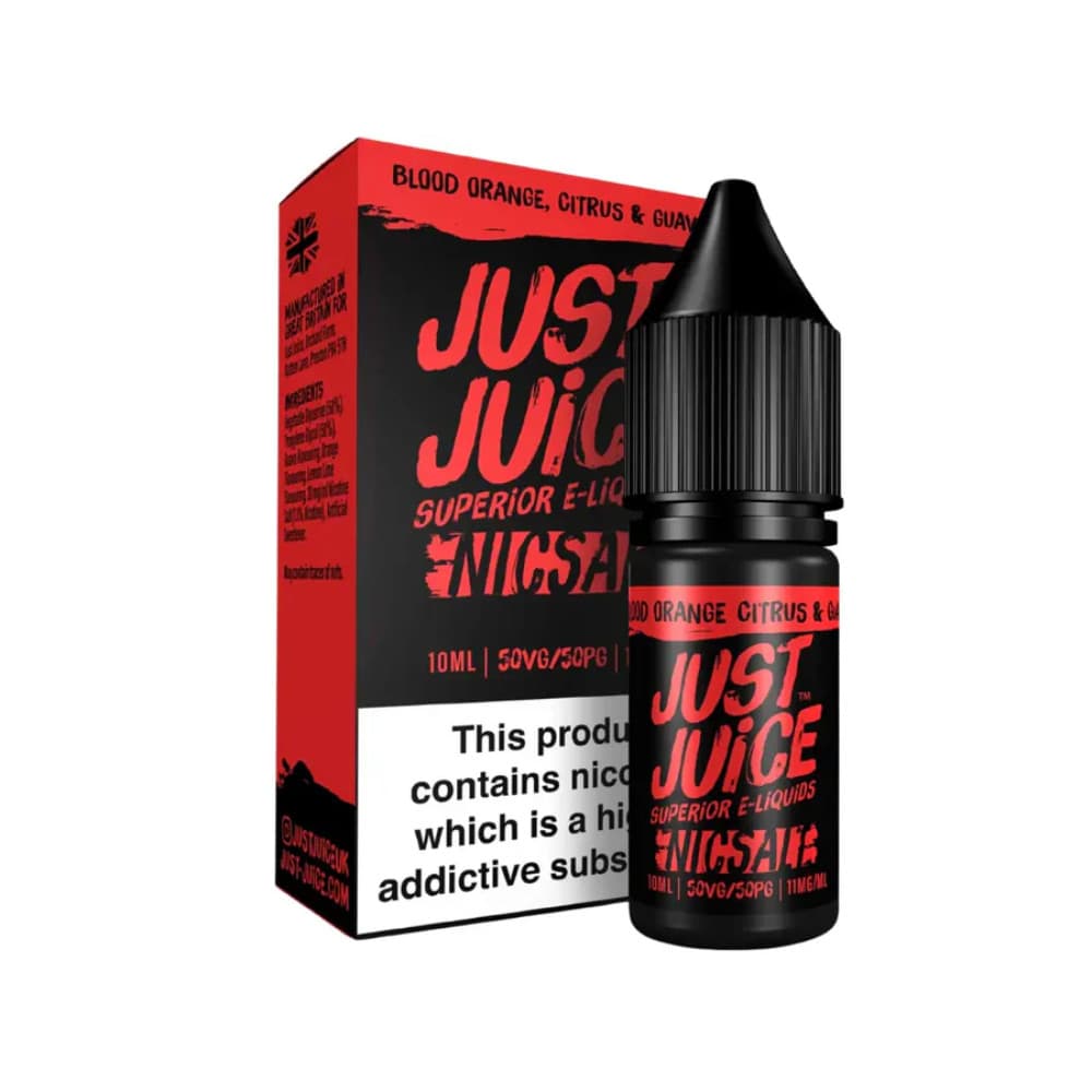  Blood Orange Citrus & Guava / 20mg Just Juice Original Nic Salts e liquids 10ml