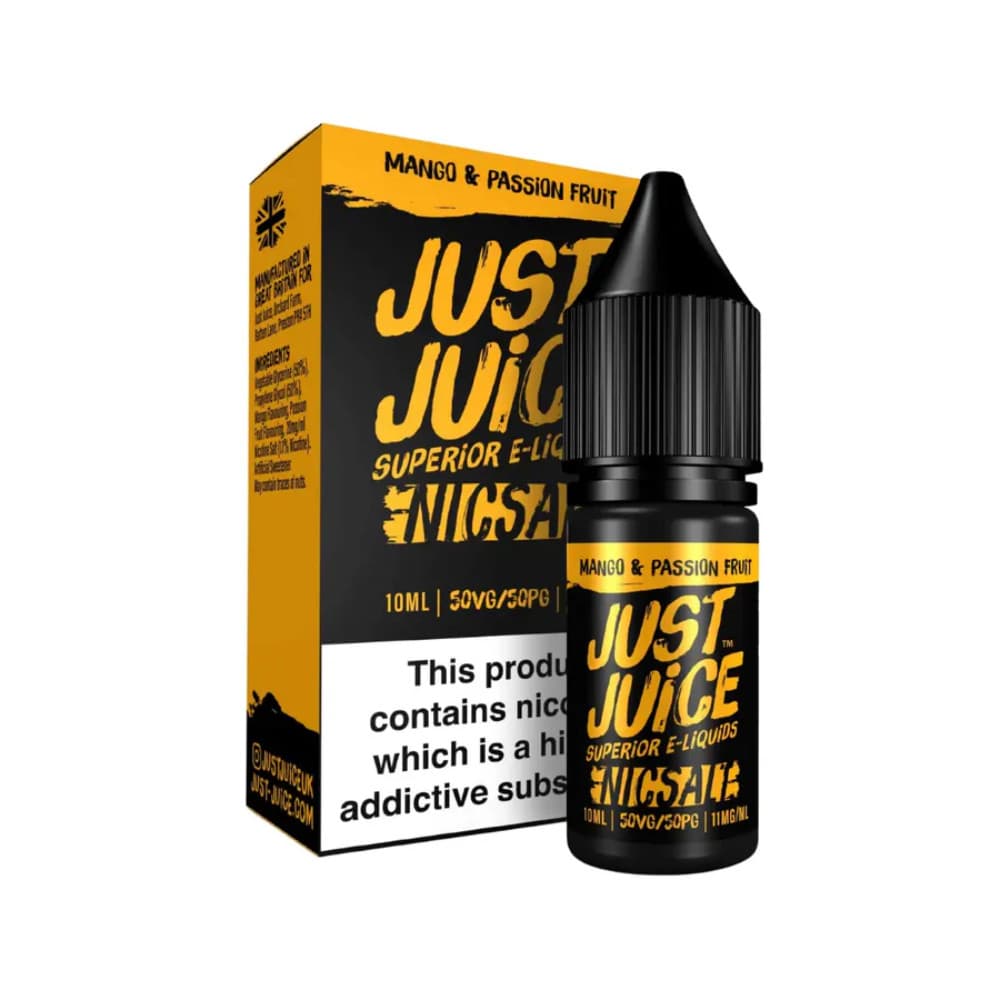  Mango Passion Fruit / 20mg Just Juice Original Nic Salts e liquids 10ml