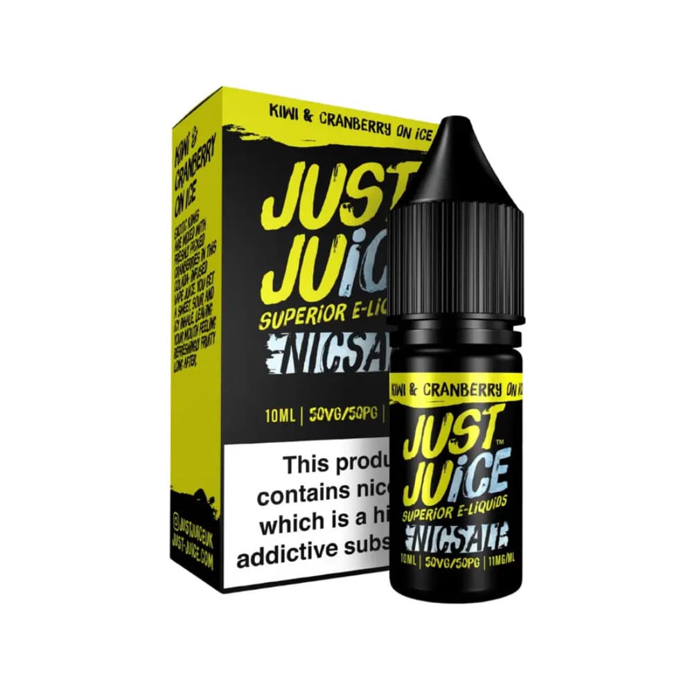  Kiwi Cranberry On Ice / 20mg Just Juice Original Nic Salts e liquids 10ml