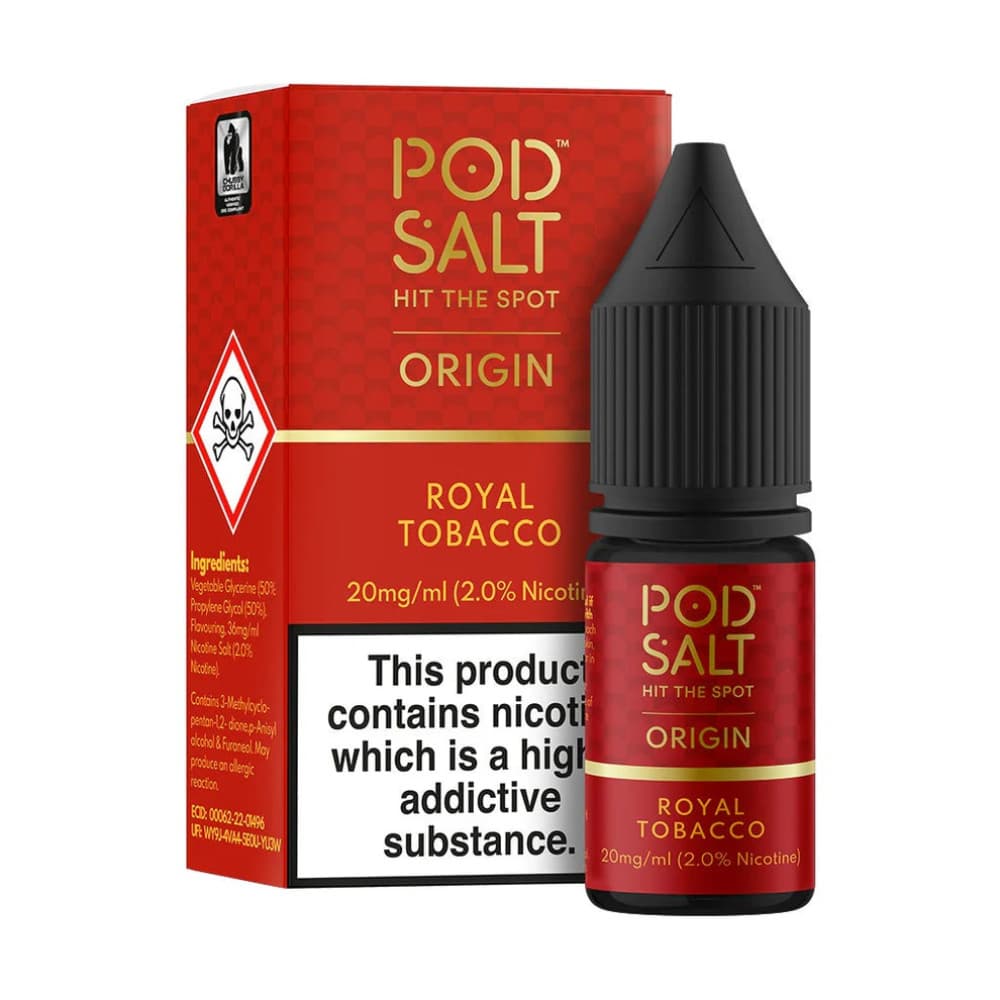  Royal Tobacco / 20mg Pod Salt Origin Nic Salts e liquids 10ml