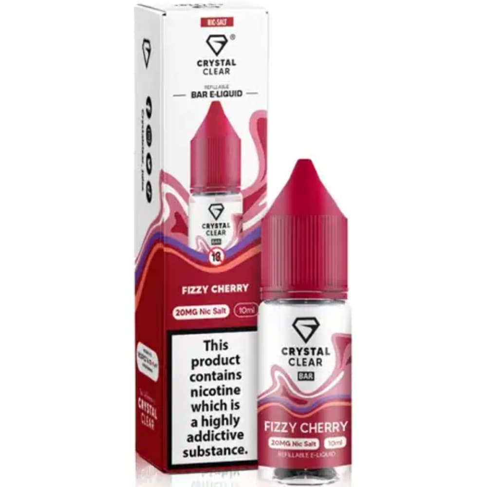  Fizzy Cherry / 10mg Crystal Clear Nic Salts e liquids 10ml