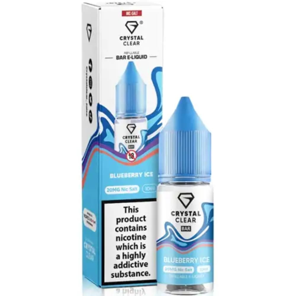  Blueberry Ice / 10mg Crystal Clear Nic Salts e liquids 10ml