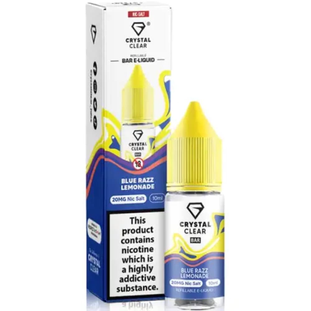  Blue Razz Lemonade / 20mg Crystal Clear Nic Salts e liquids 10ml