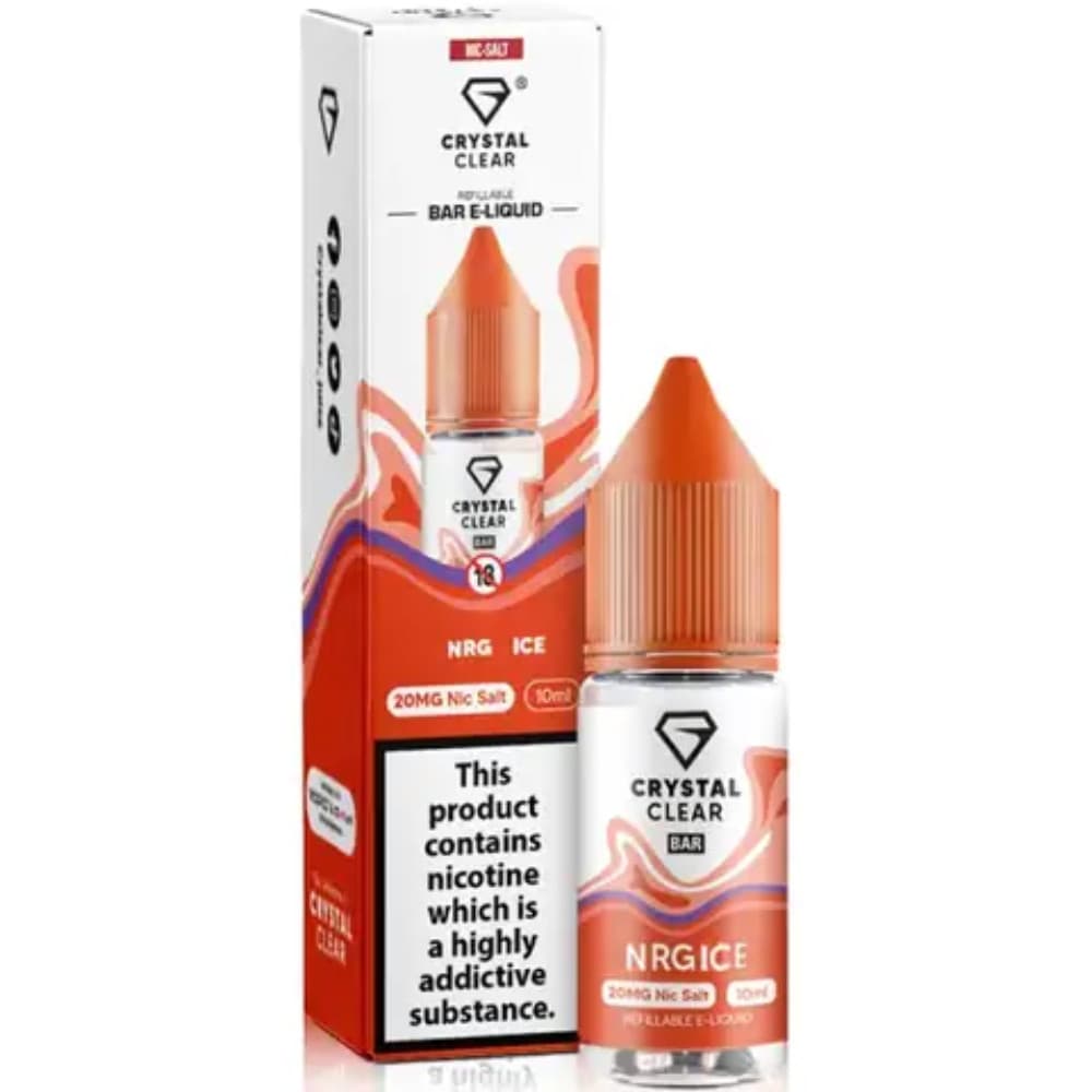  Energy Ice / 10mg Crystal Clear Nic Salts e liquids 10ml