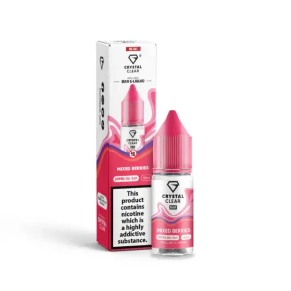  Mixed Berries / 20mg Crystal Clear Nic Salts e liquids 10ml