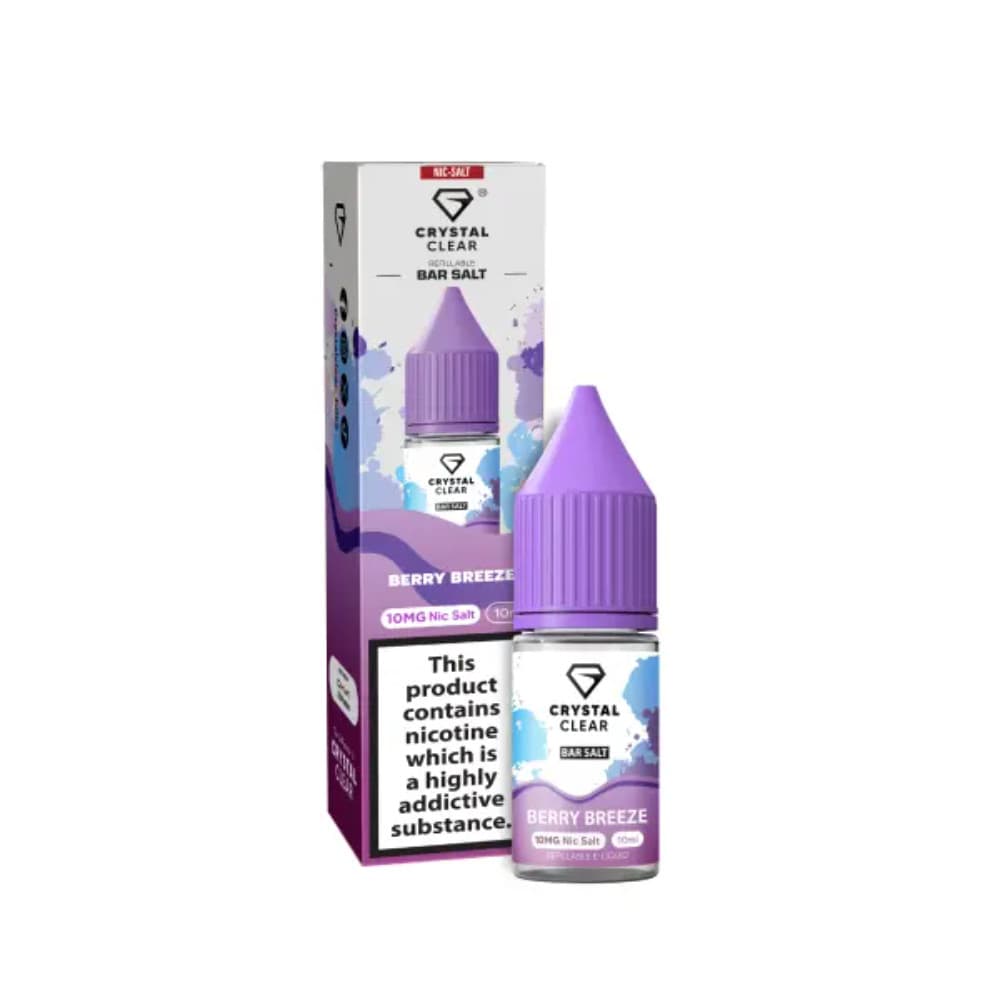  Berry Breeze / 20mg Crystal Clear Nic Salts e liquids 10ml