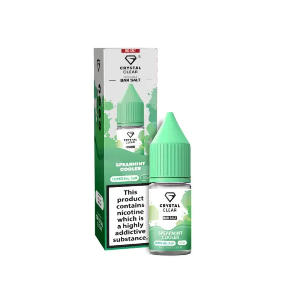  Spearmint Cooler / 10mg Crystal Clear Nic Salts e liquids 10ml