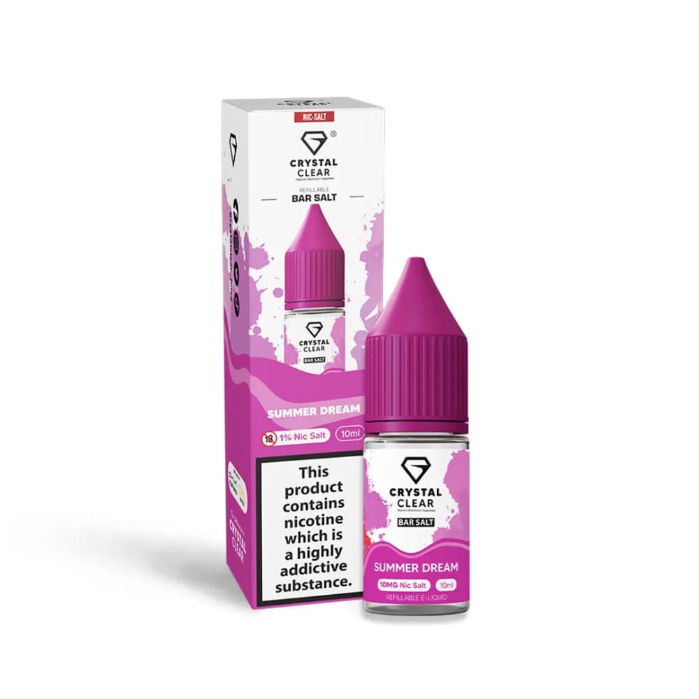  Summer Dream / 10mg Crystal Clear Nic Salts e liquids 10ml