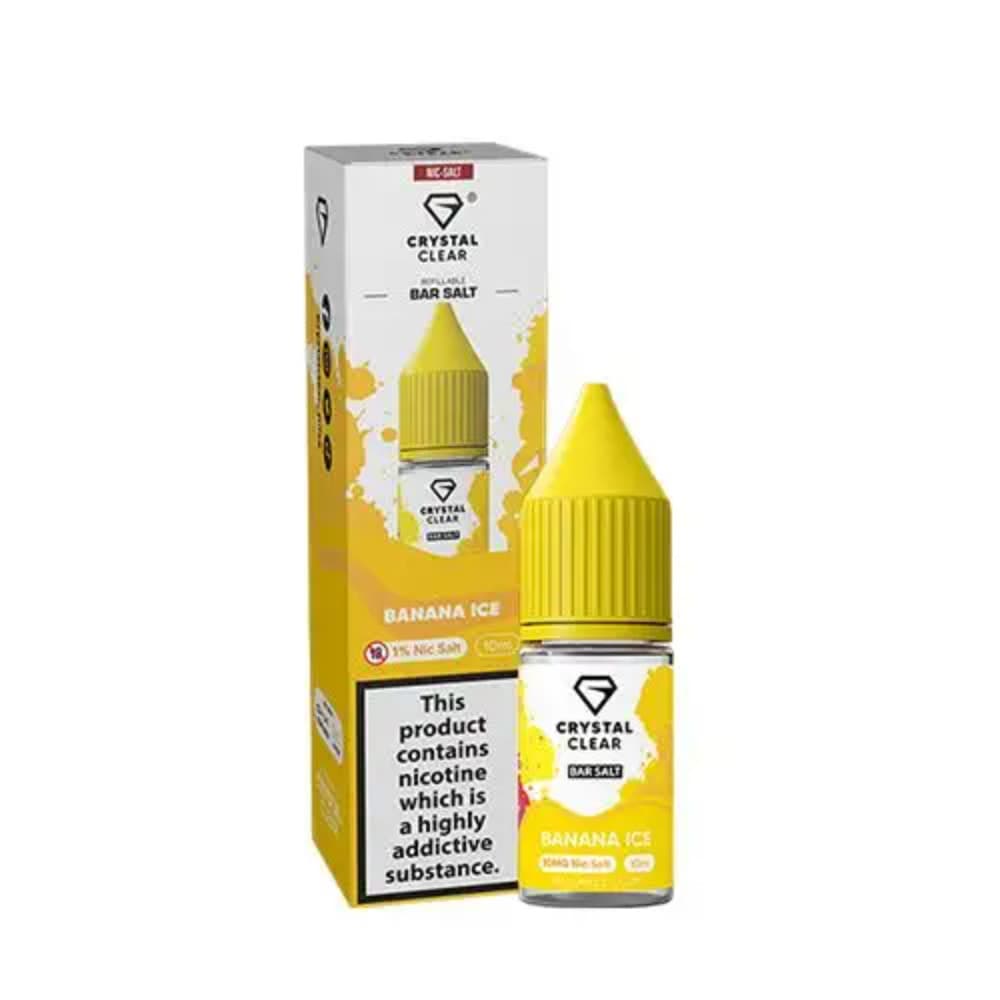  Banana Ice / 10mg Crystal Clear Nic Salts e liquids 10ml