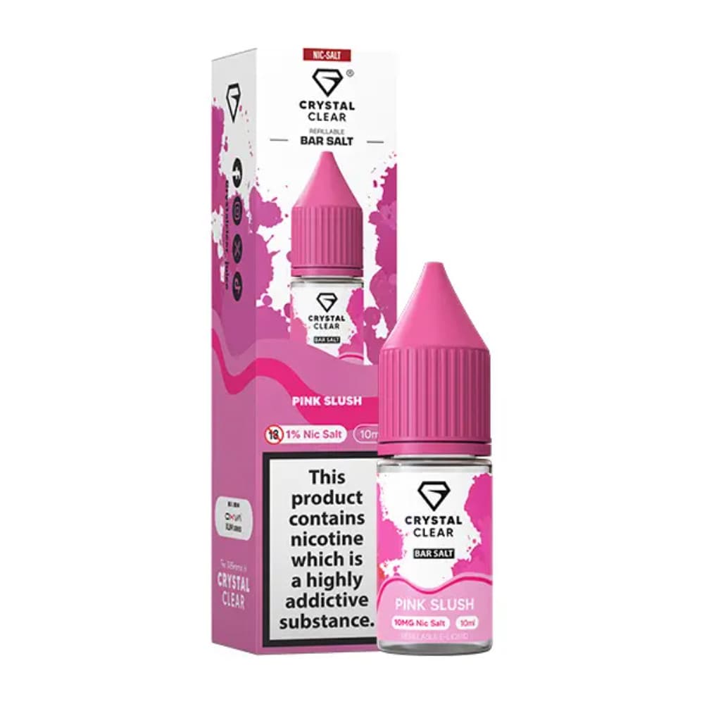  Pink Slush / 20mg Crystal Clear Nic Salts e liquids 10ml
