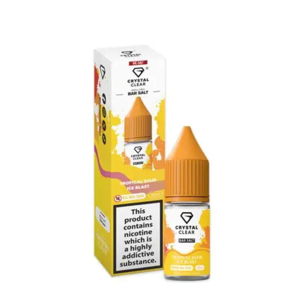  Tropical Sour Ice / 10mg Crystal Clear Nic Salts e liquids 10ml