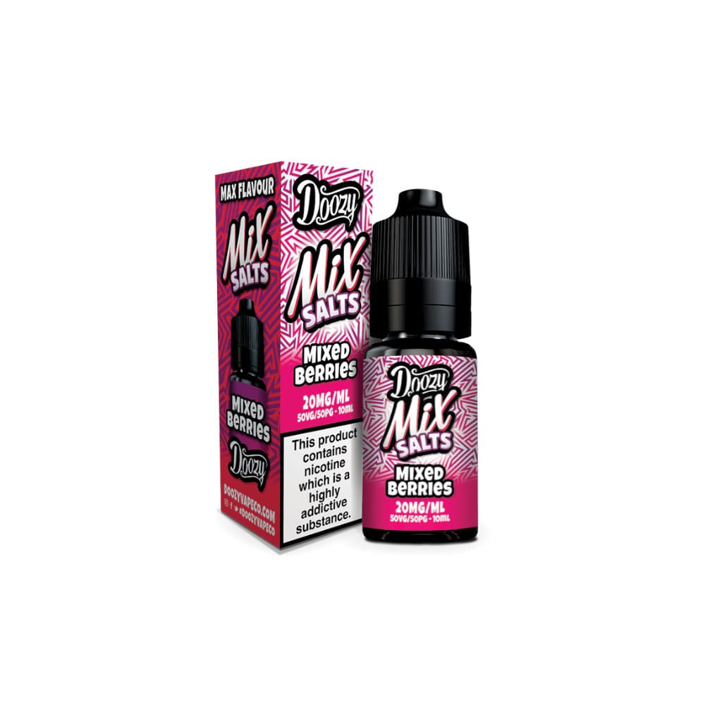  Mixed Berries / 20mg Doozy Mix Nic Salts 10ml e liquids 10ml