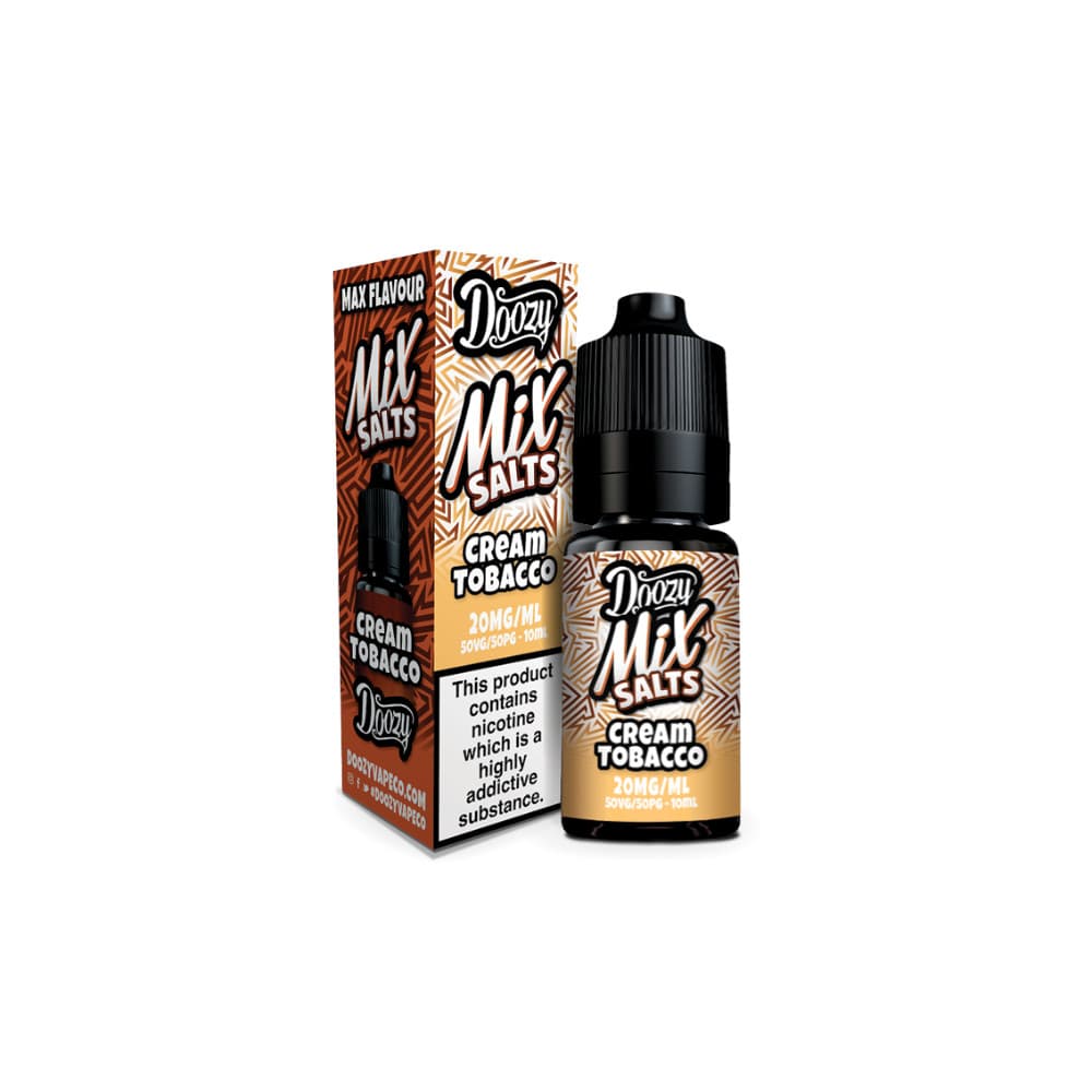  Cream Tobacco / 20mg Doozy Mix Nic Salts 10ml e liquids 10ml