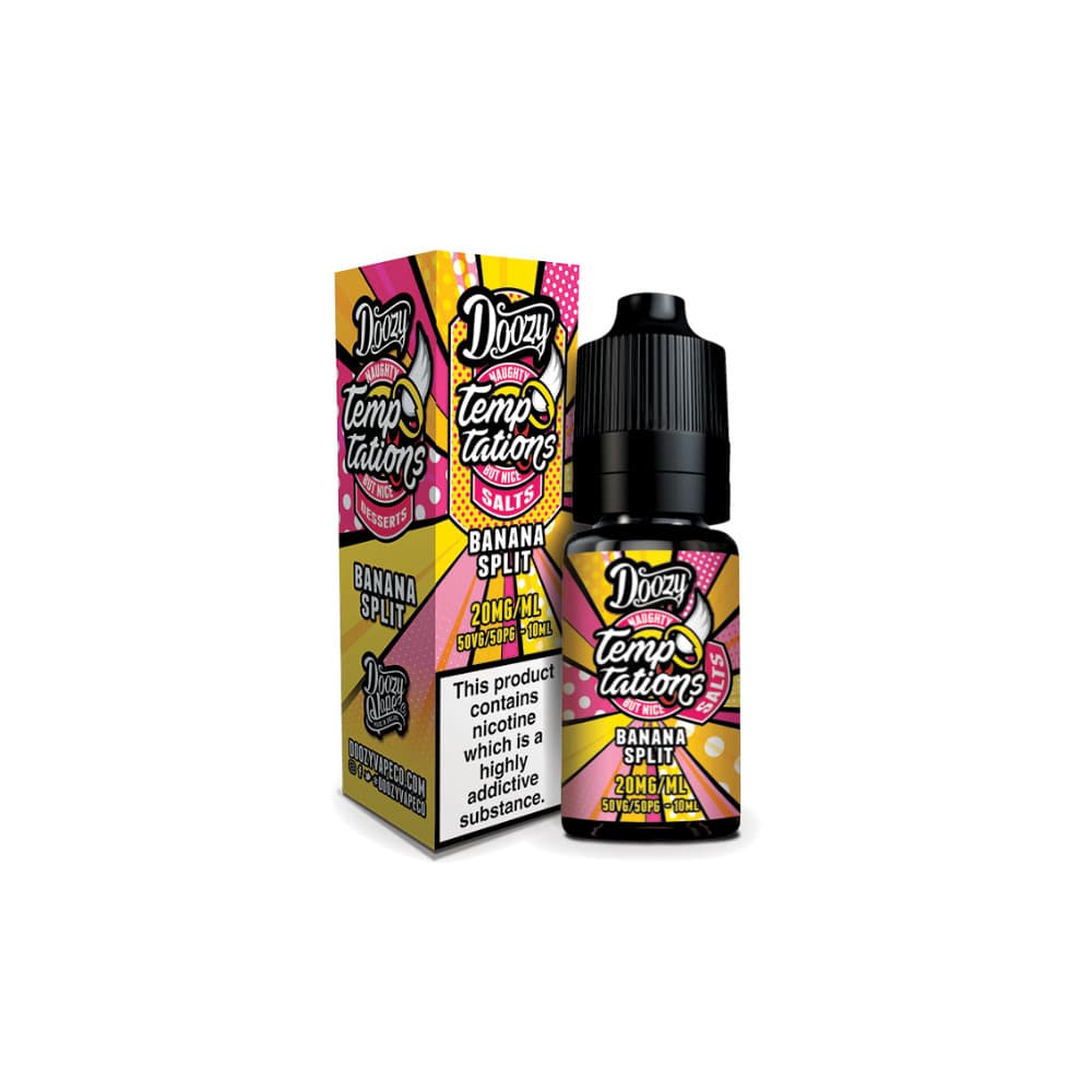  Banana Split / 20mg Doozy Temptation Nic Salts e liquids 10ml