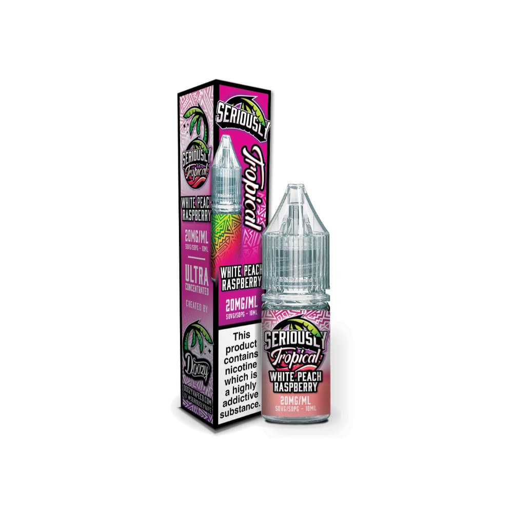  White Peach Raspberry / 10mg Doozy Serious Tropical Nic Salts e liquids 10ml
