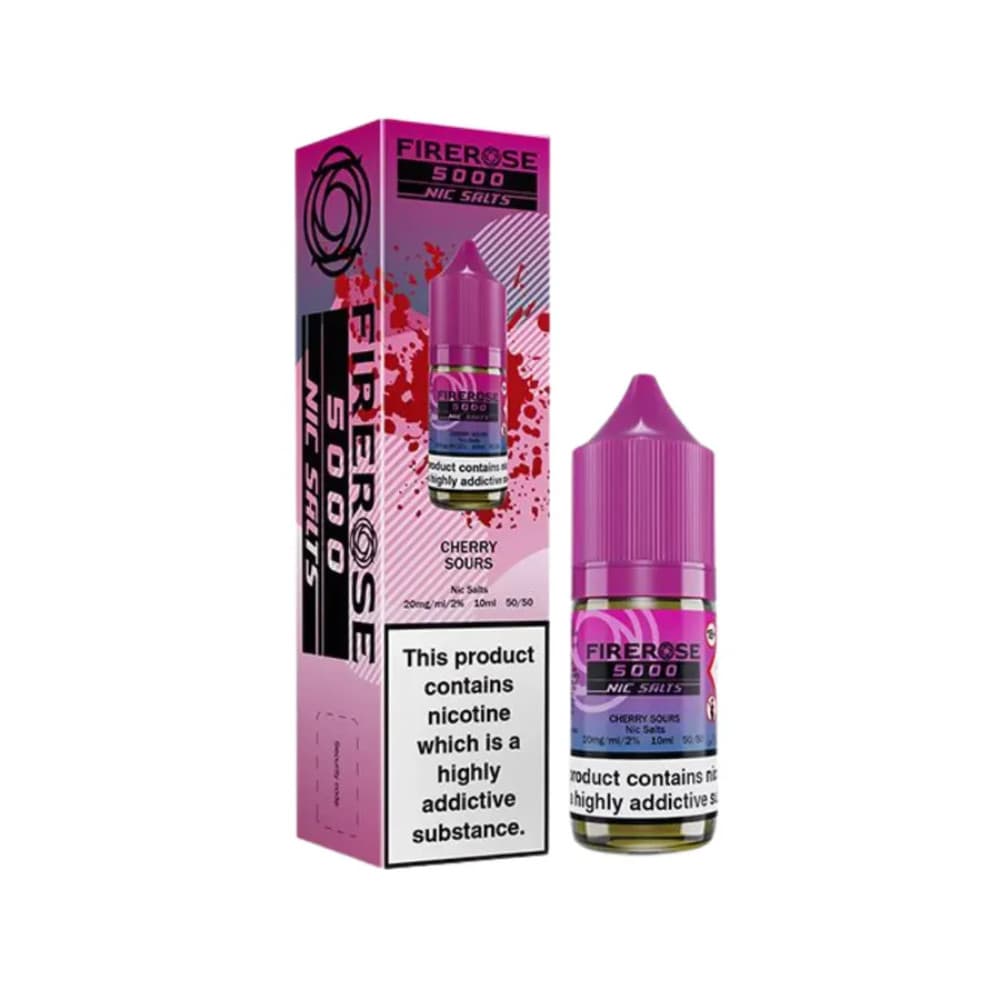  Cherry Sours / 20mg Firerose 5000 Nic Salts e liquids 10ml