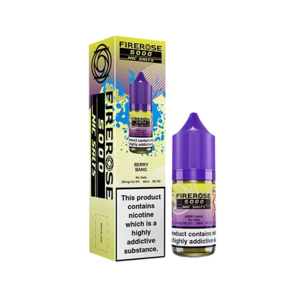  Berry Bang / 10mg Firerose 5000 Nic Salts e liquids 10ml