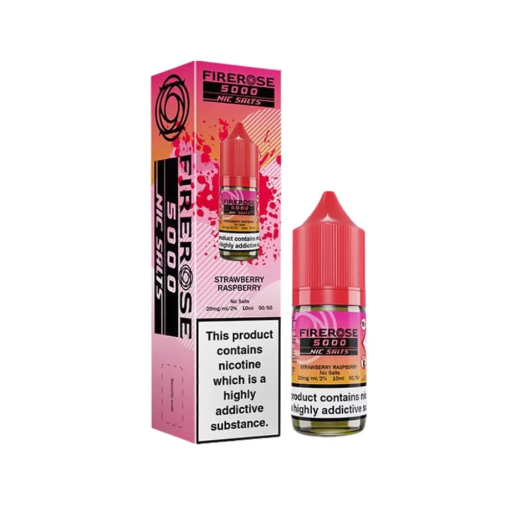  Strawberry Raspberry / 10mg Firerose 5000 Nic Salts e liquids 10ml