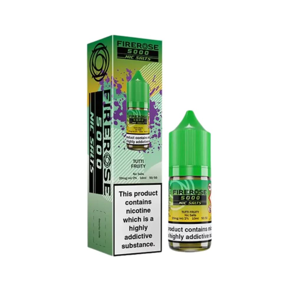  Tutti Fruity / 10mg Firerose 5000 Nic Salts e liquids 10ml
