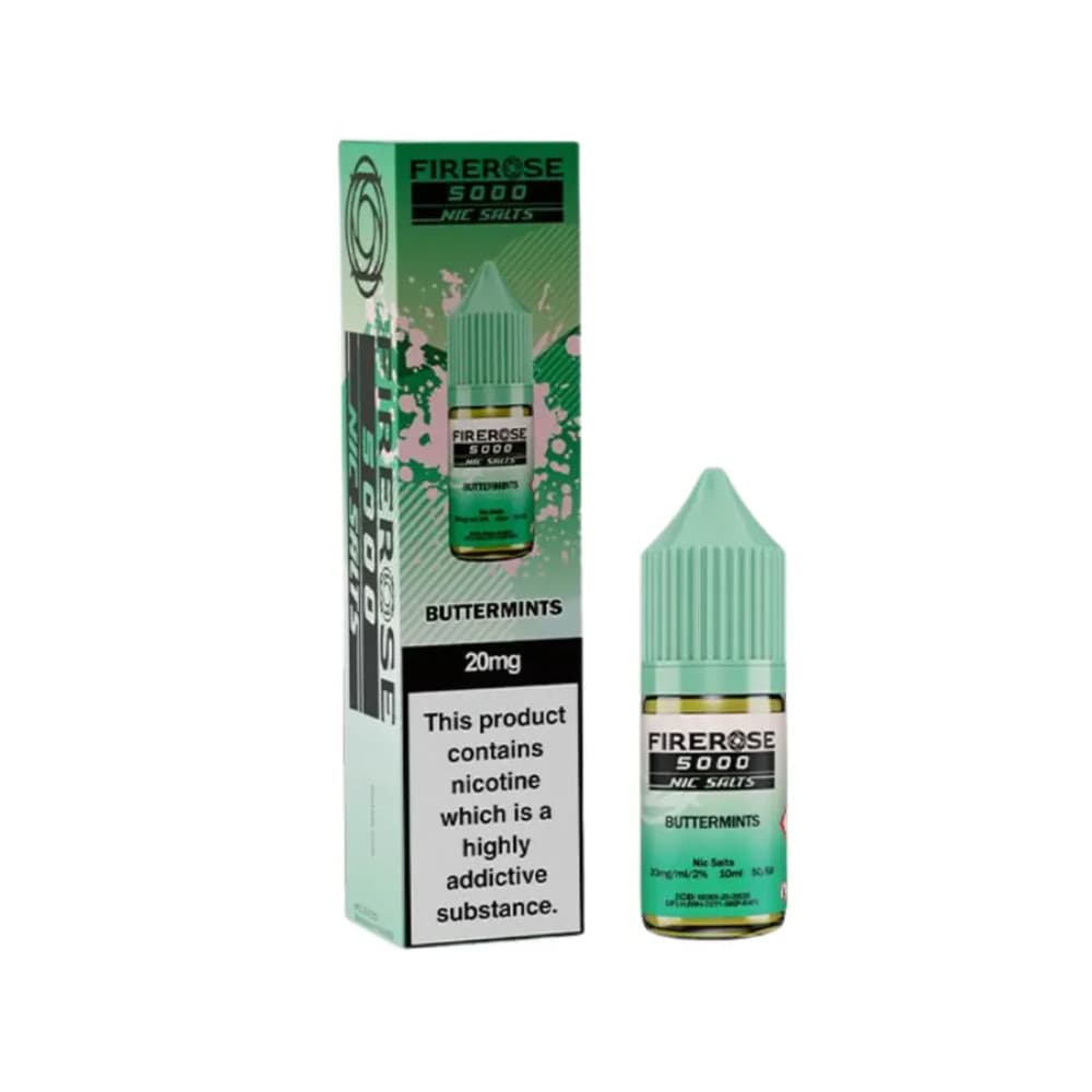  Buttermints / 20mg Firerose 5000 Nic Salts e liquids 10ml