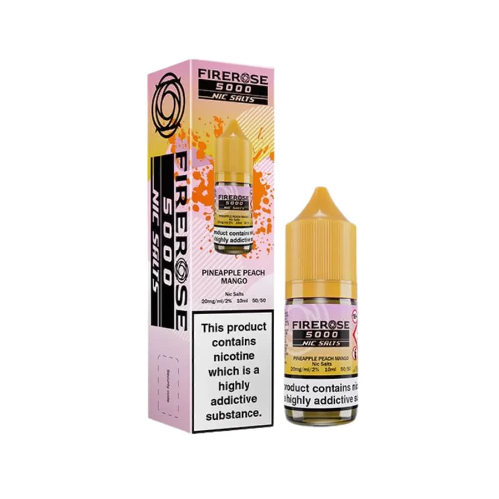  Pineapple Peach Mango / 10mg Firerose 5000 Nic Salts e liquids 10ml