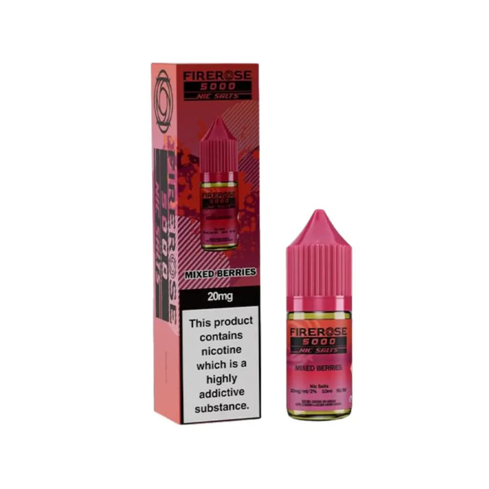  Mixed Berries / 20mg Firerose 5000 Nic Salts e liquids 10ml