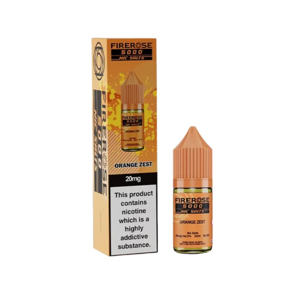  Orange Zest / 10mg Firerose 5000 Nic Salts e liquids 10ml