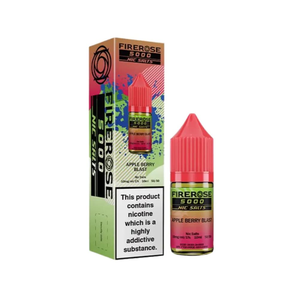  Apple Berry Blast / 20mg Firerose 5000 Nic Salts e liquids 10ml