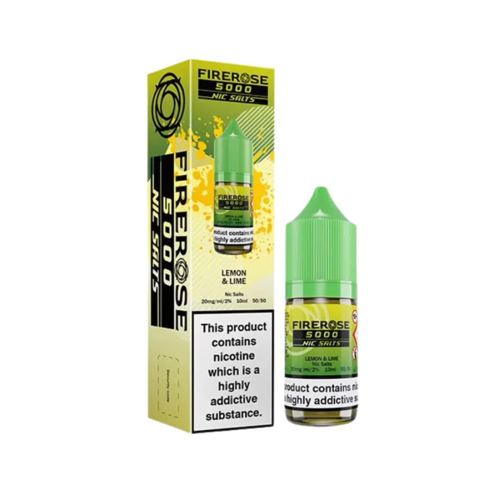  Lemon & Lime / 20mg Firerose 5000 Nic Salts e liquids 10ml