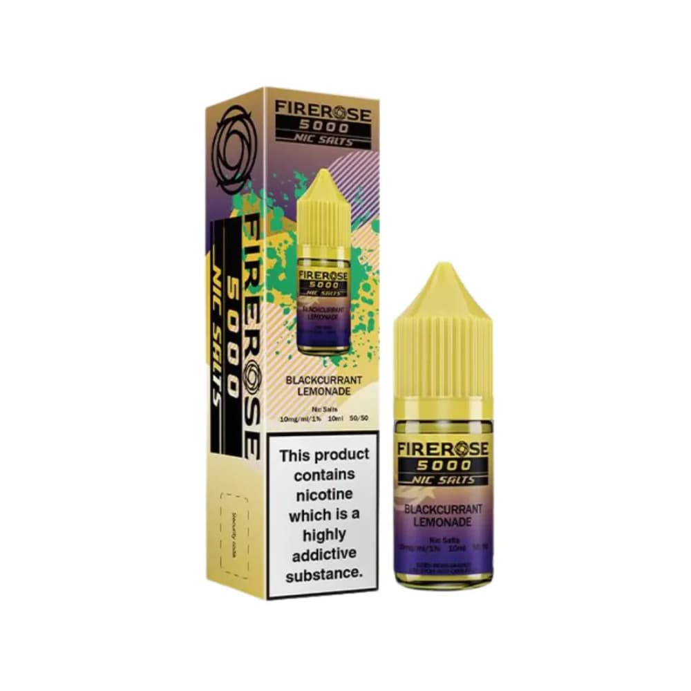  Blackcurrant Lemonade / 10mg Firerose 5000 Nic Salts e liquids 10ml