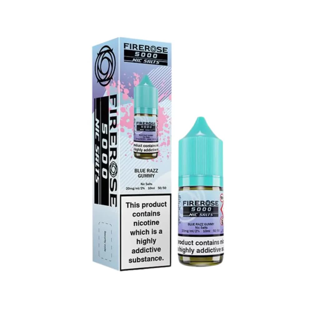  Blue Razz Gummy / 10mg Firerose 5000 Nic Salts e liquids 10ml