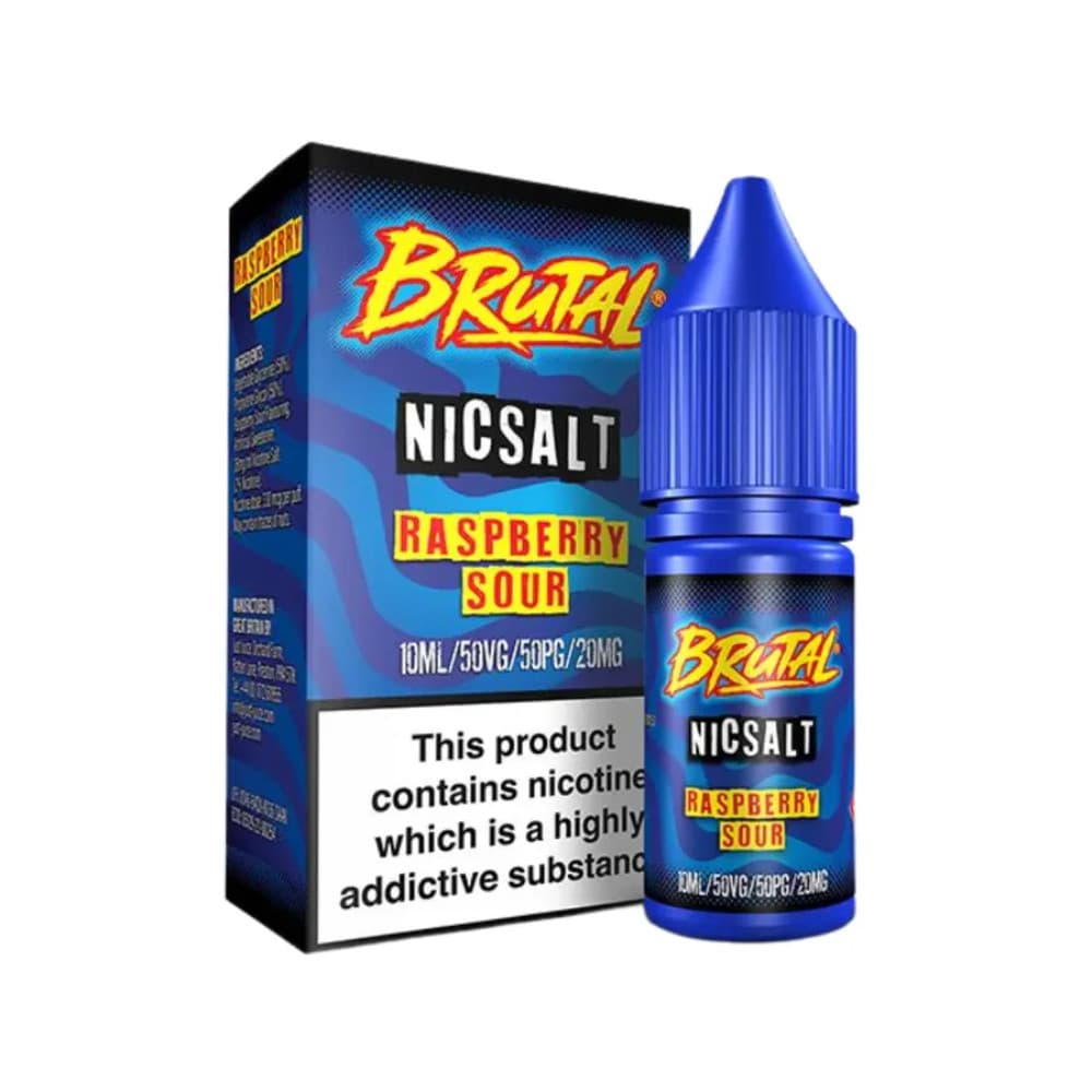  Raspberry Sour / 20mg Just Juice Brutal Nic Salts e liquids 10ml