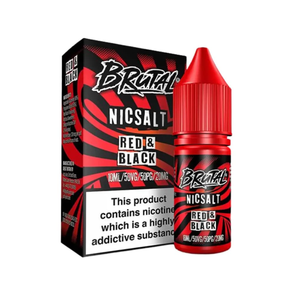  Red & Black / 20mg Just Juice Brutal Nic Salts e liquids 10ml