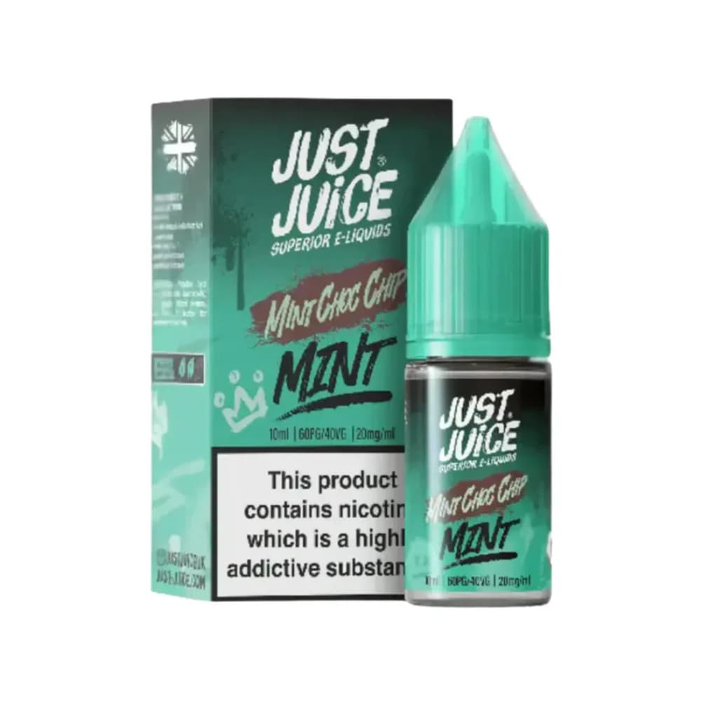  Mint Choco Chips / 10mg Just Juice Mint Nic Salts e liquids 10ml