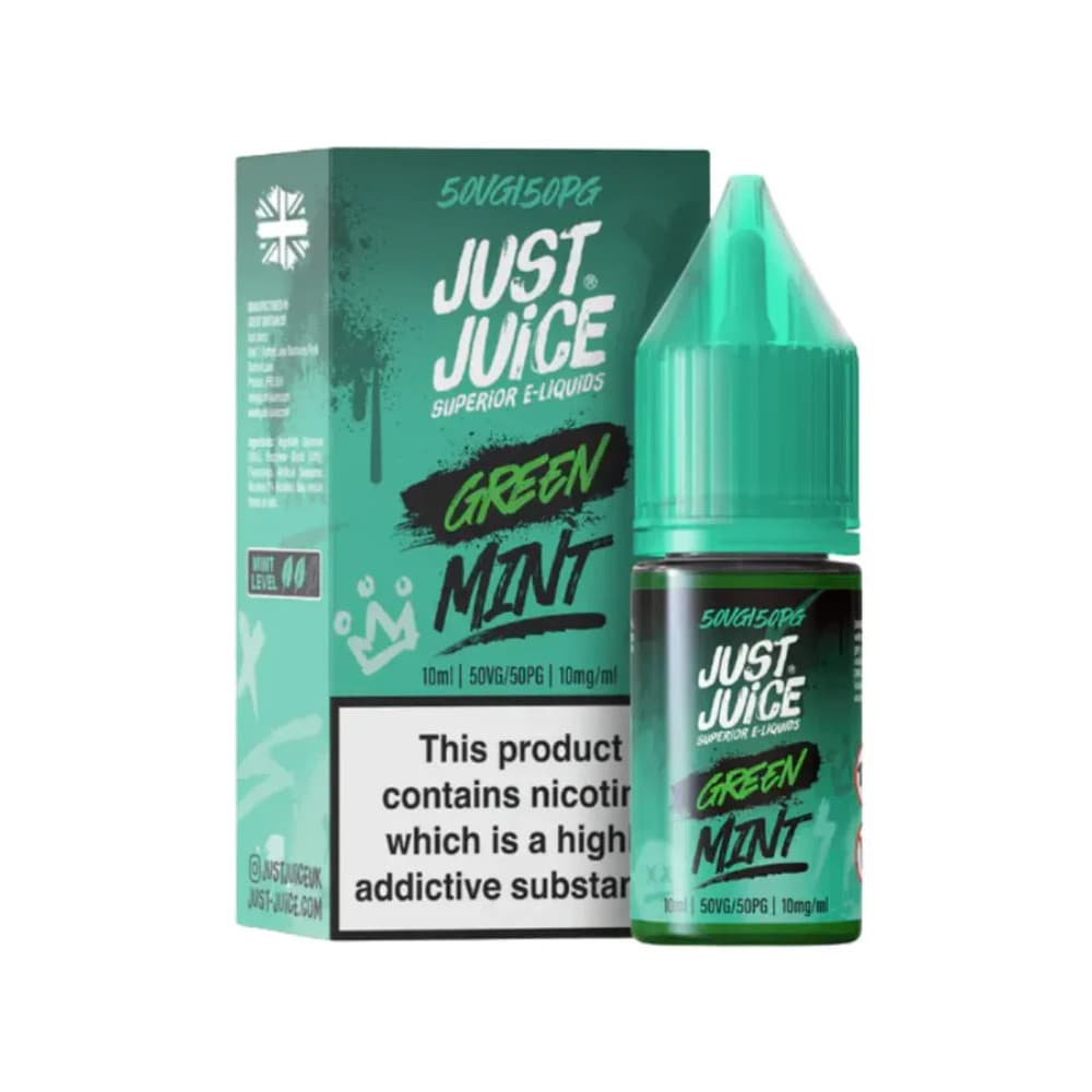  Green Mint / 20mg Just Juice Mint Nic Salts e liquids 10ml