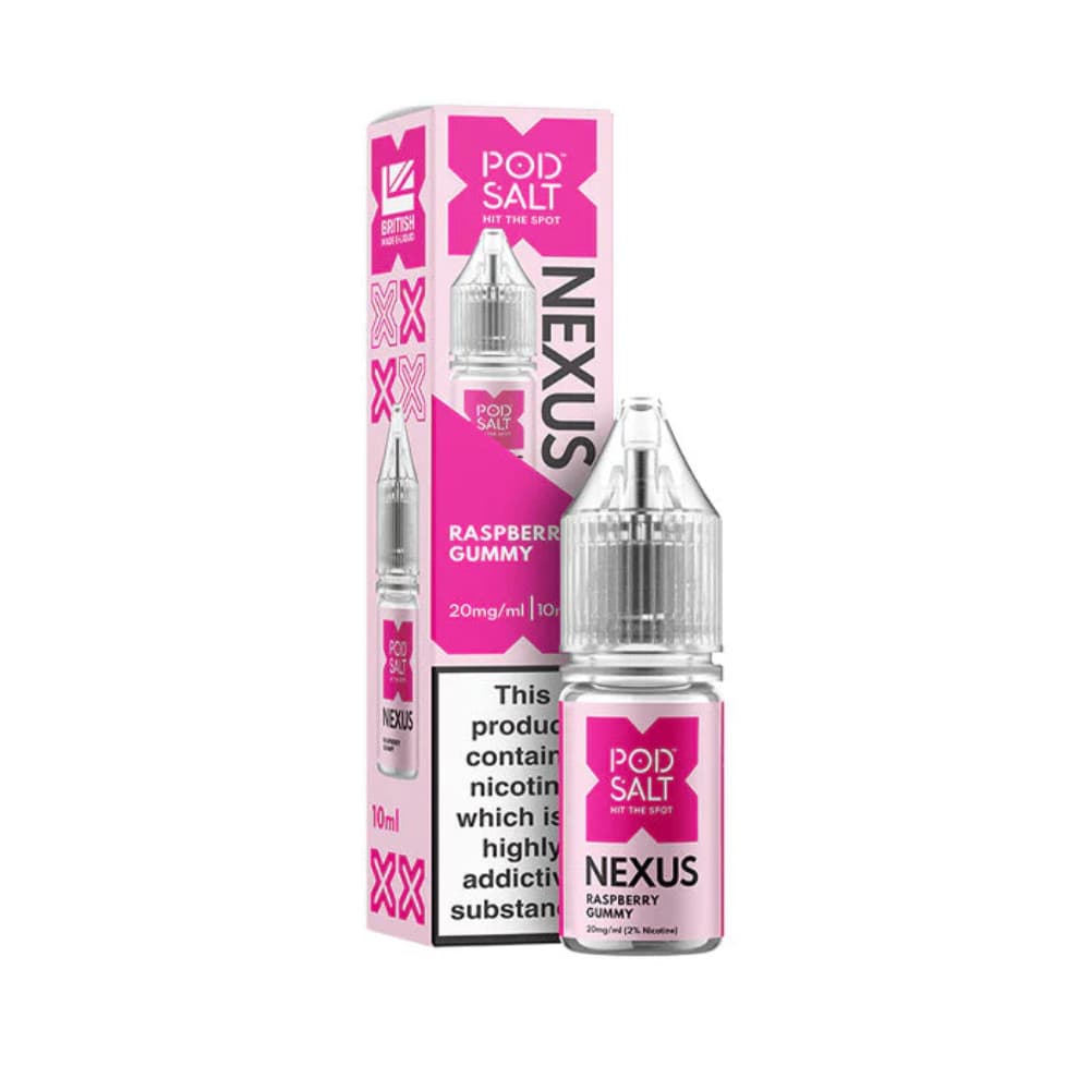  Raspberry Gummy Bear / 20mg Pod Salt Nexus e liquids 10ml