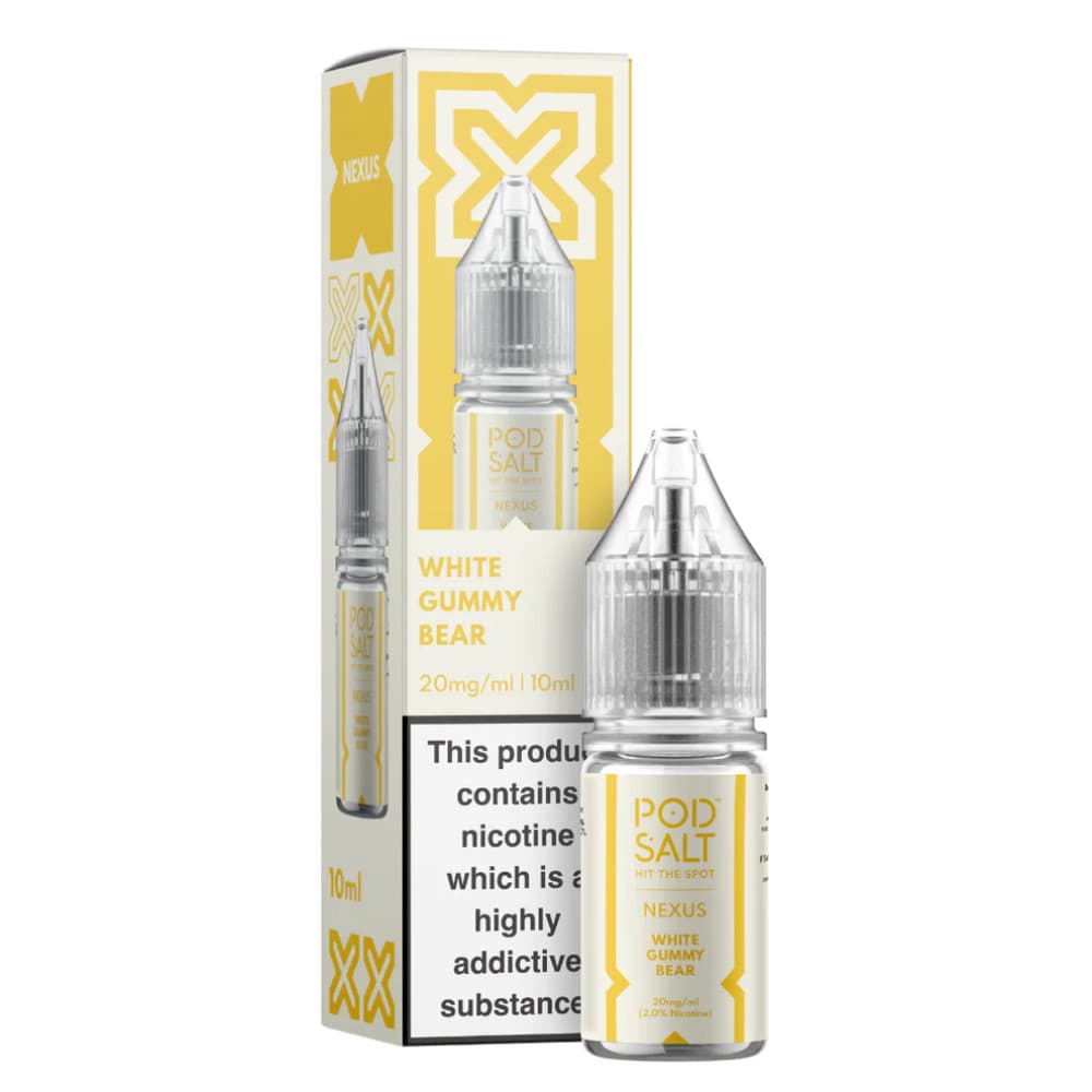  White Gummy Bear / 20mg Pod Salt Nexus e liquids 10ml