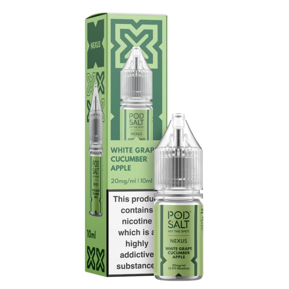  White Grape Cucumber / 10mg Pod Salt Nexus e liquids 10ml