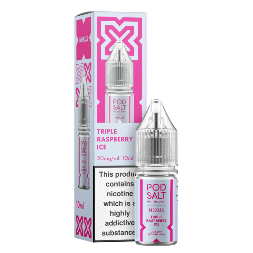  Triple Raspberry Ice / 10mg Pod Salt Nexus e liquids 10ml