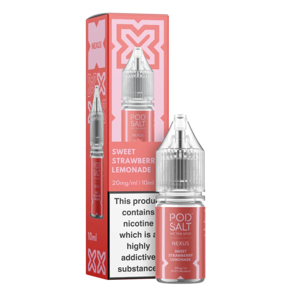  Sweet Strawberry Lemonade / 10mg Pod Salt Nexus e liquids 10ml