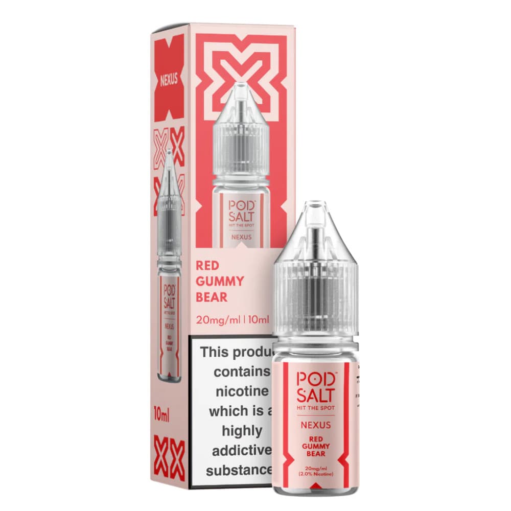  Red Gummy Bear / 20mg Pod Salt Nexus e liquids 10ml