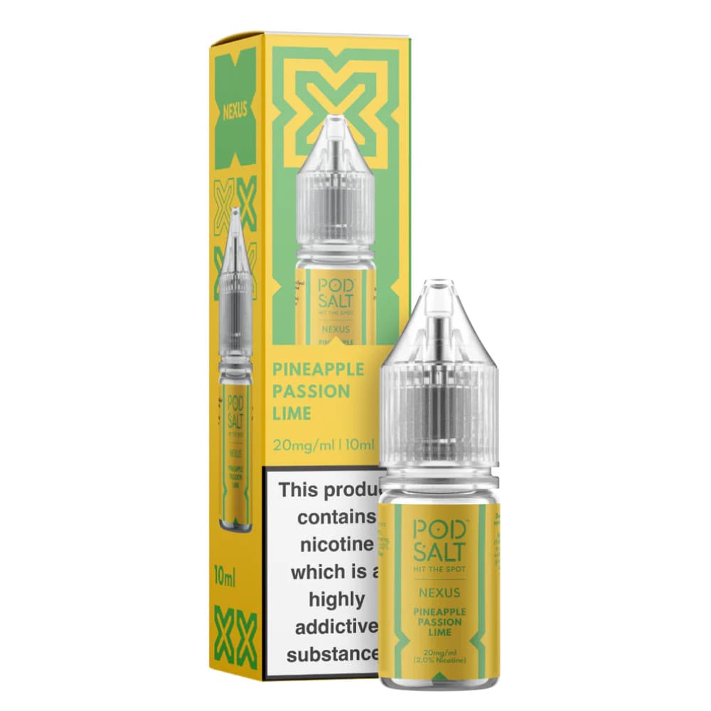  Pineapple Passion Lime / 10mg Pod Salt Nexus e liquids 10ml